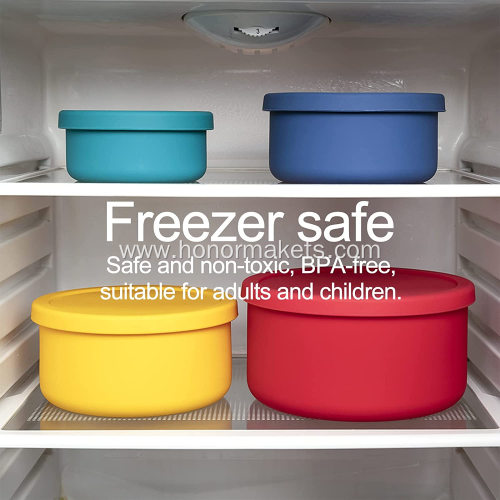Silicone Round Lunch Box Set